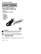 CRAFTSMAN 358.350202 Instruction Manual