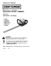 CRAFTSMAN 358.795720 Instruction Manual