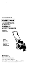 CRAFTSMAN 917.773422 Owner's Manual