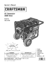 CRAFTSMAN 580.327360 Operator's Manual
