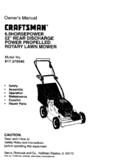 CRAFTSMAN 917.379540 Owner's Manual