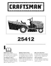 CRAFTSMAN 25412 Instruction Manual