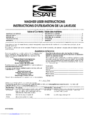 Estate ETW4400VQ0 User Instructions