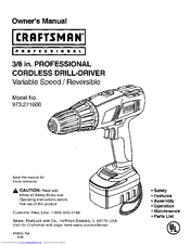 CRAFTSMAN 973.271600 Owner's Manual