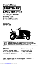 CRAFTSMAN 917.272452 Owner's Manual