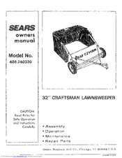 Craftsman 486.240320 Owner's Manual