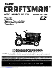 CRAFTSMAN EZ3 917.256611 Owner's Manual