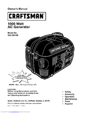 CRAFTSMAN 580.329100 Owner's Manual