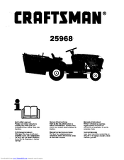 CRAFTSMAN 25968 Instruction Manual