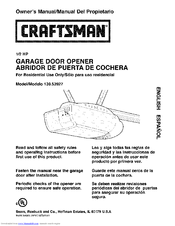 CRAFTSMAN 139.53927 Owner's Manual