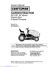 CRAFTSMAN 917.276211 Owner's Manual