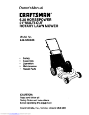 CRAFTSMAN 944.360480 Owner's Manual