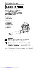 CRAFTSMAN WEEDWACKER 358.797180 Instruction Manual