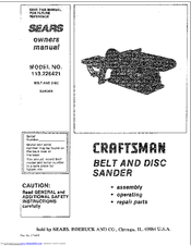 CRAFTSMAN 113.226421 Owner's Manual