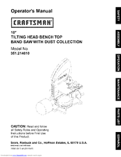 CRAFTSMAN 351.214610 Operator's Manual