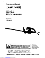 CRAFTSMAN 172.79957 Operator's Manual