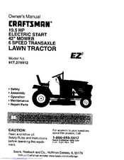 CRAFTSMAN EZ3 917.270912 Owner's Manual