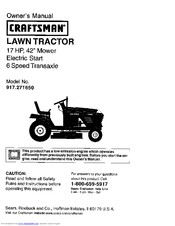 CRAFTSMAN 917.271650 Owner's Manual