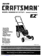 CRAFTSMAN EZ3 917.377271 Owner's Manual