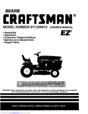 CRAFTSMAN EZ3 917.256610 Owner's Manual