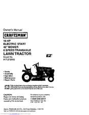 CRAFTSMAN EZ3 917.272052 Owner's Manual