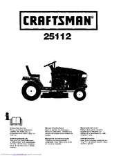 CRAFTSMAN 25112 Instruction Manual
