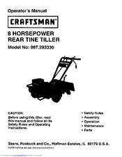 CRAFTSMAN 987.293330 Operator's Manual