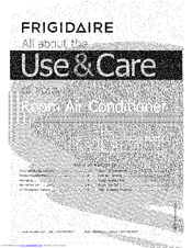 Frigidaire CRA083AT713 Use & Care Manual