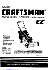 CRAFTSMAN EZ3 917.388620 Owner's Manual