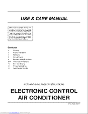 Frigidaire FAC106P1AC Use & Care Manual