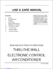 Frigidaire FAH10ES2TA Use & Care Manual