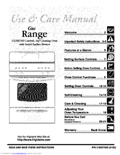 Frigidaire NGSG3PZABC Use & Care Manual