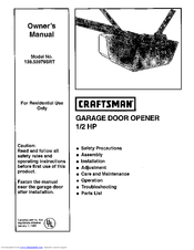 CRAFTSMAN 139.53976SRT Owner's Manual