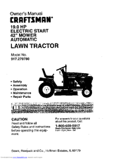 CRAFTSMAN 917.270780 Owner's Manual