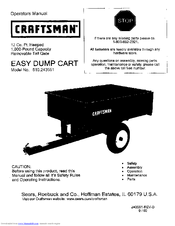 CRAFTSMAN 610.243551 Operator's Manual
