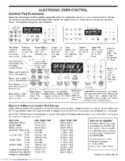Frigidaire CGLES389FB5 Control Manual