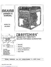 CRAFTSMAN 580.328391 Owner's Manual