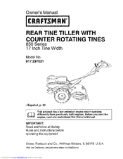 CRAFTSMAN 917.297031 Owner's Manual