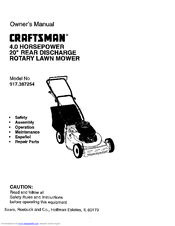 CRAFTSMAN 917.387254 Owner's Manual
