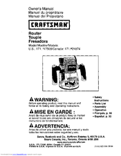 CRAFTSMAN 171.917508 Owner's Manual