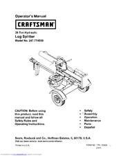 CRAFTSMAN 247.774500 Operator's Manual