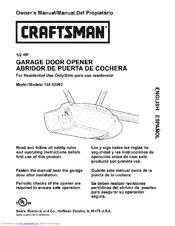 CRAFTSMAN 139.53992 Owner's Manual