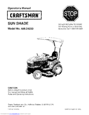 Craftsman 486.24230 Operator's Manual