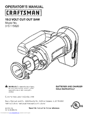 CRAFTSMAN 315.115820 Operator's Manual