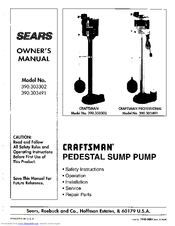 Craftsman 390.303302 Owner's Manual