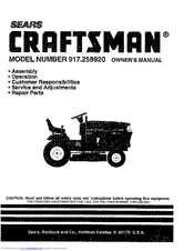 CRAFTSMAN 917.258920 Owner's Manual