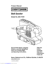 CRAFTSMAN 320.17559 Product Manual