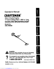 CRAFTSMAN BRUSHWACKER 358.795050 Operator's Manual