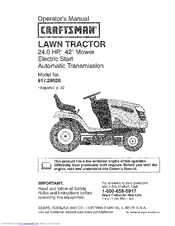 CRAFTSMAN 917.28626 Operator's Manual