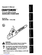 CRAFTSMAN 358.351560 Operator's Manual